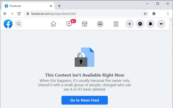 Nguyên nhân thường gặp khiến nhóm hoặc sự kiện Facebook bị vô hiệu hóa