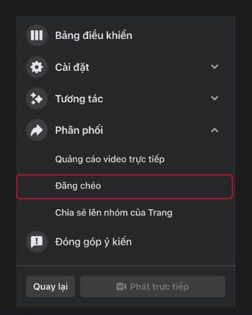 Cách đăng chéo livestream Facebook x3 tiếp cận