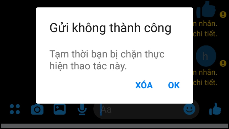 Cách khắc phục tại sao bị cấm chat trên messenger thành công