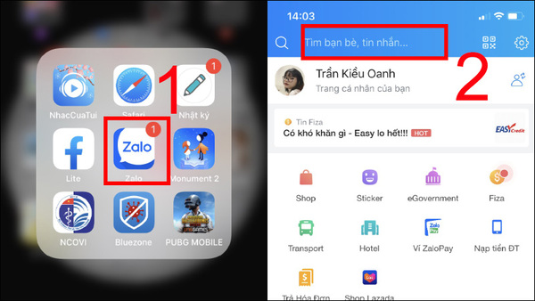 Kết Bạn Zalo Qua Tên